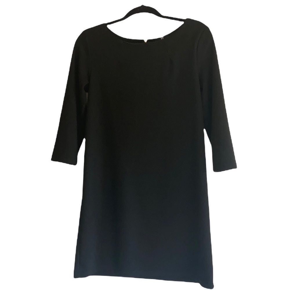 H&M Solid Black 3/4 Sleeve Dress